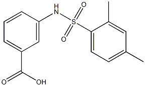 3-[(2,4-dimethylbenzene)sulfonamido]benzoic acid Structure