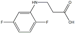 3-[(2,5-difluorophenyl)amino]propanoic acid Structure