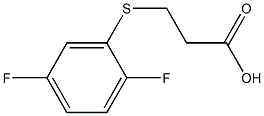 3-[(2,5-difluorophenyl)thio]propanoic acid Structure