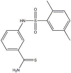 3-[(2,5-dimethylbenzene)sulfonamido]benzene-1-carbothioamide Structure