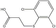 3-[(2,6-dichlorophenyl)thio]propanoic acid Structure