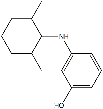 3-[(2,6-dimethylcyclohexyl)amino]phenol Structure