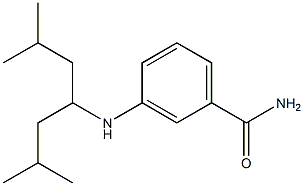 3-[(2,6-dimethylheptan-4-yl)amino]benzamide Structure