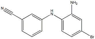 3-[(2-amino-4-bromophenyl)amino]benzonitrile 구조식 이미지