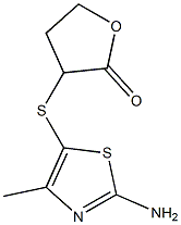 3-[(2-amino-4-methyl-1,3-thiazol-5-yl)sulfanyl]oxolan-2-one 구조식 이미지