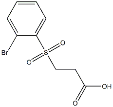 3-[(2-bromophenyl)sulfonyl]propanoic acid 구조식 이미지