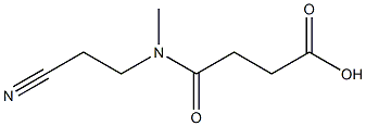 3-[(2-cyanoethyl)(methyl)carbamoyl]propanoic acid Structure