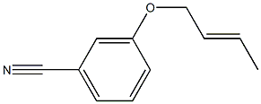 3-[(2E)-but-2-enyloxy]benzonitrile Structure