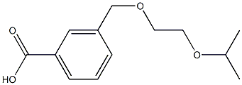 3-[(2-isopropoxyethoxy)methyl]benzoic acid 구조식 이미지