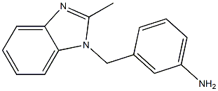 3-[(2-methyl-1H-1,3-benzodiazol-1-yl)methyl]aniline 구조식 이미지