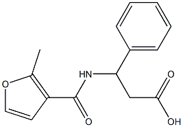 3-[(2-methyl-3-furoyl)amino]-3-phenylpropanoic acid 구조식 이미지