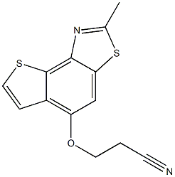 3-[(2-methylthieno[2,3-e][1,3]benzothiazol-5-yl)oxy]propanenitrile Structure