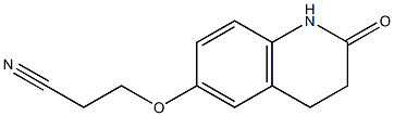 3-[(2-oxo-1,2,3,4-tetrahydroquinolin-6-yl)oxy]propanenitrile 구조식 이미지