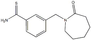 3-[(2-oxoazepan-1-yl)methyl]benzenecarbothioamide Structure