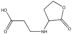 3-[(2-oxooxolan-3-yl)amino]propanoic acid 구조식 이미지