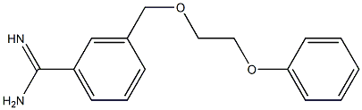3-[(2-phenoxyethoxy)methyl]benzenecarboximidamide 구조식 이미지