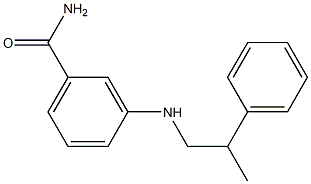 3-[(2-phenylpropyl)amino]benzamide 구조식 이미지