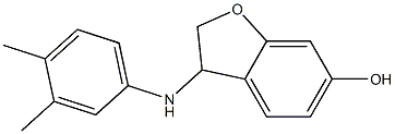 3-[(3,4-dimethylphenyl)amino]-2,3-dihydro-1-benzofuran-6-ol Structure