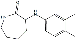 3-[(3,4-dimethylphenyl)amino]azepan-2-one Structure