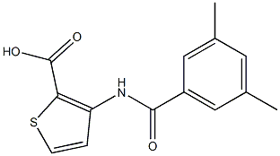 3-[(3,5-dimethylbenzoyl)amino]thiophene-2-carboxylic acid 구조식 이미지