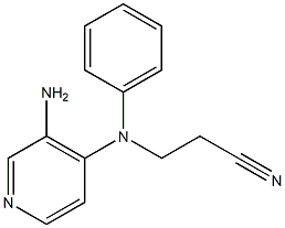 3-[(3-aminopyridin-4-yl)(phenyl)amino]propanenitrile 구조식 이미지