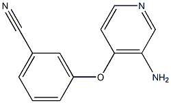 3-[(3-aminopyridin-4-yl)oxy]benzonitrile 구조식 이미지