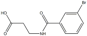 3-[(3-bromobenzoyl)amino]propanoic acid 구조식 이미지