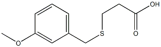 3-[(3-methoxybenzyl)thio]propanoic acid Structure