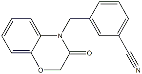 3-[(3-oxo-2,3-dihydro-4H-1,4-benzoxazin-4-yl)methyl]benzonitrile 구조식 이미지