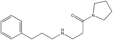 3-[(3-phenylpropyl)amino]-1-(pyrrolidin-1-yl)propan-1-one 구조식 이미지