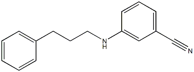 3-[(3-phenylpropyl)amino]benzonitrile 구조식 이미지