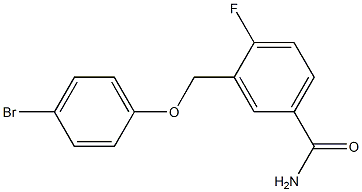 3-[(4-bromophenoxy)methyl]-4-fluorobenzamide 구조식 이미지