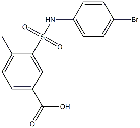 3-[(4-bromophenyl)sulfamoyl]-4-methylbenzoic acid Structure