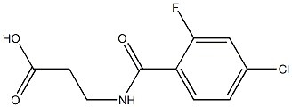 3-[(4-chloro-2-fluorophenyl)formamido]propanoic acid Structure