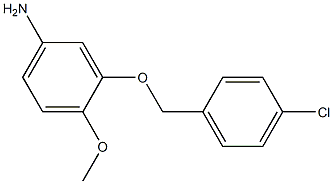 3-[(4-chlorobenzyl)oxy]-4-methoxyaniline 구조식 이미지