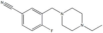 3-[(4-ethylpiperazin-1-yl)methyl]-4-fluorobenzonitrile 구조식 이미지