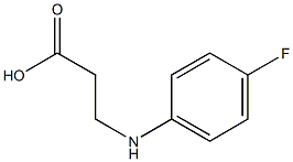 3-[(4-fluorophenyl)amino]propanoic acid 구조식 이미지
