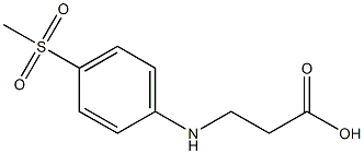 3-[(4-methanesulfonylphenyl)amino]propanoic acid Structure