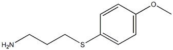 3-[(4-methoxyphenyl)thio]propan-1-amine 구조식 이미지