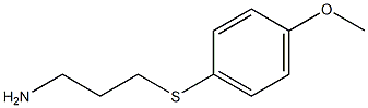 3-[(4-methoxyphenyl)thio]propan-1-amine Structure