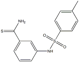 3-[(4-methylbenzene)sulfonamido]benzene-1-carbothioamide 구조식 이미지