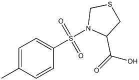 3-[(4-methylphenyl)sulfonyl]-1,3-thiazolidine-4-carboxylic acid Structure