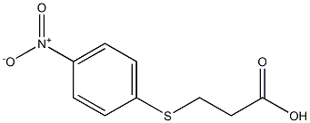 3-[(4-nitrophenyl)thio]propanoic acid 구조식 이미지