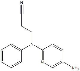 3-[(5-aminopyridin-2-yl)(phenyl)amino]propanenitrile 구조식 이미지