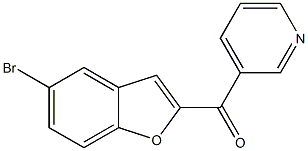 3-[(5-bromo-1-benzofuran-2-yl)carbonyl]pyridine 구조식 이미지