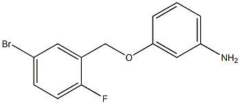 3-[(5-bromo-2-fluorophenyl)methoxy]aniline Structure