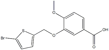 3-[(5-bromothien-2-yl)methoxy]-4-methoxybenzoic acid Structure
