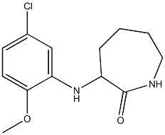 3-[(5-chloro-2-methoxyphenyl)amino]azepan-2-one Structure
