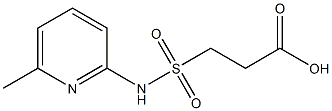 3-[(6-methylpyridin-2-yl)sulfamoyl]propanoic acid Structure