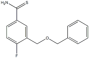 3-[(benzyloxy)methyl]-4-fluorobenzenecarbothioamide 구조식 이미지